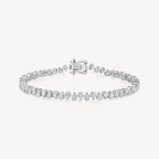 Alternating Pear Tennis Bracelet