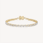 Alternating Pear Tennis Bracelet