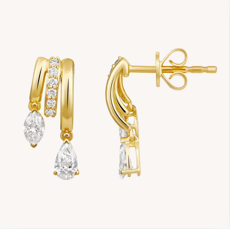 Gaia's Pear-marquise Earrings