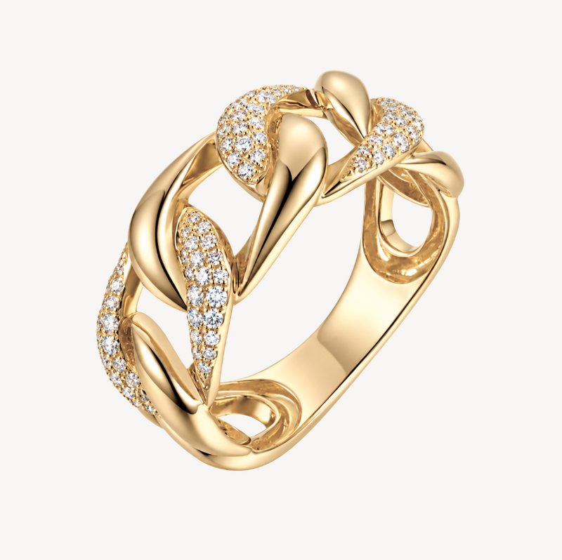 Alt. Cuban Link Ring