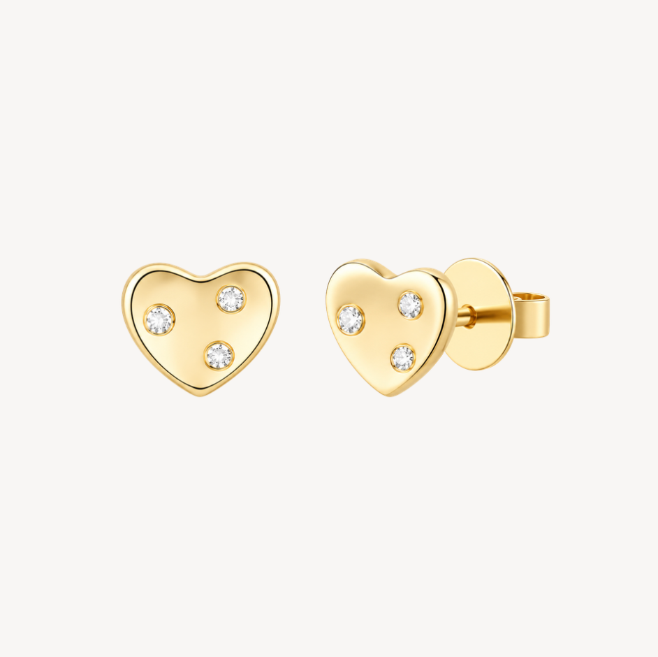 Mini Heart Studs