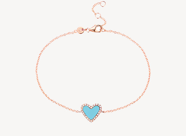 Maxi Turquoise Heart Bracelet