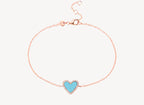 Maxi Turquoise Heart Bracelet