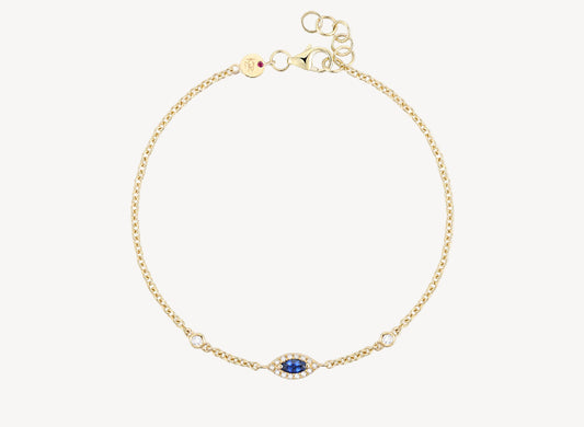 Delphine Diamond Blue Sapphire Bracelet