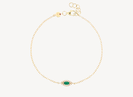 Delphine Emerald Bracelet