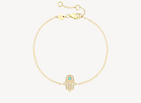 Turquoise Hamsa Bracelet