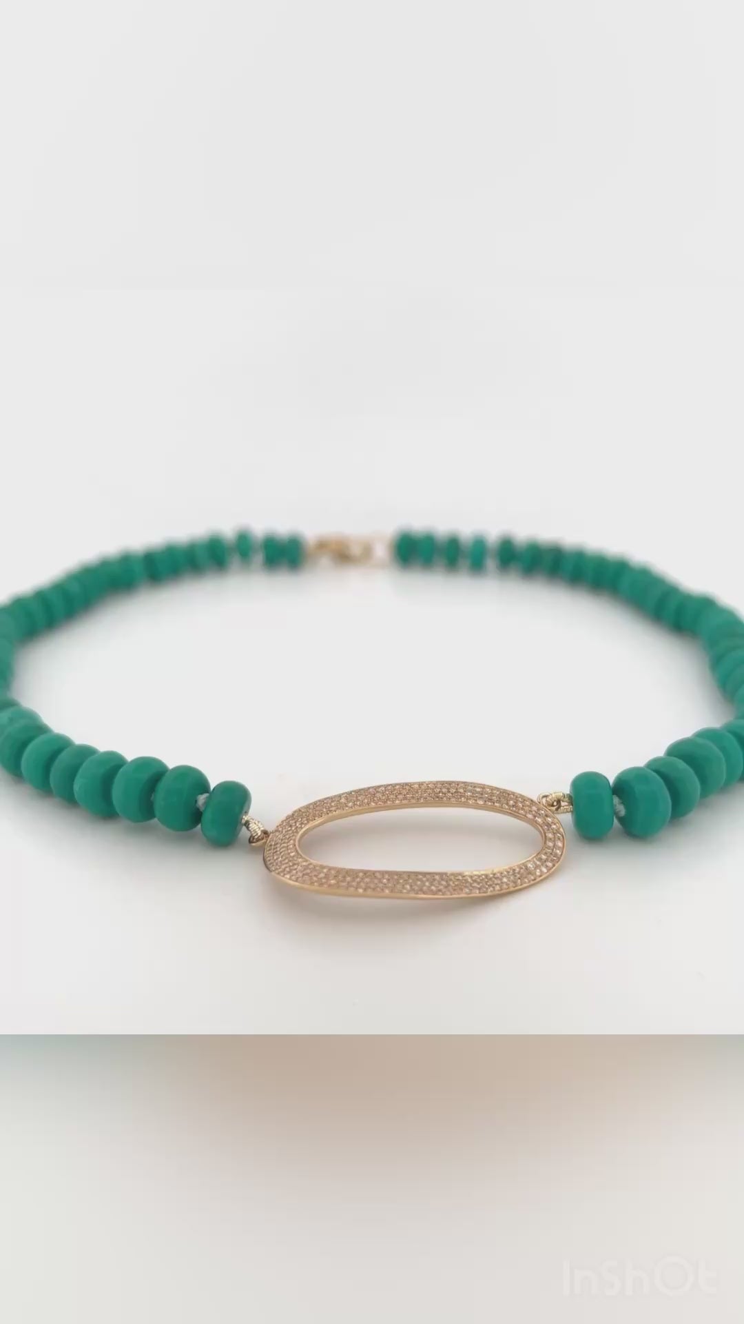 Rondel Turquoise Beaded Necklace