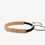 Men's Macrame & Gold Bracelet