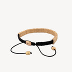 Men's Macrame & Gold Bracelet