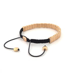 Men's Macrame & Gold Bracelet