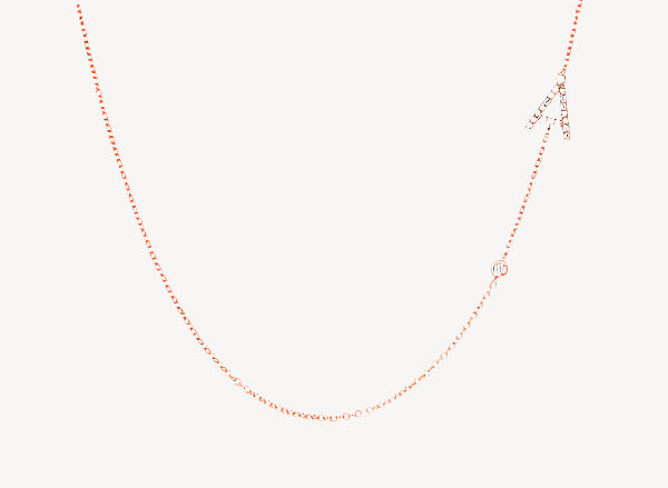 Border Initial Necklace