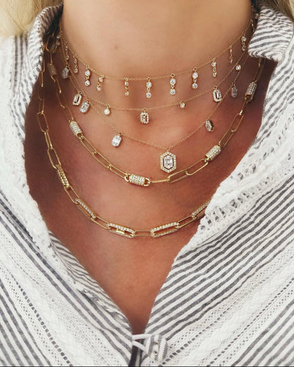 Diamonds in the Link Necklace